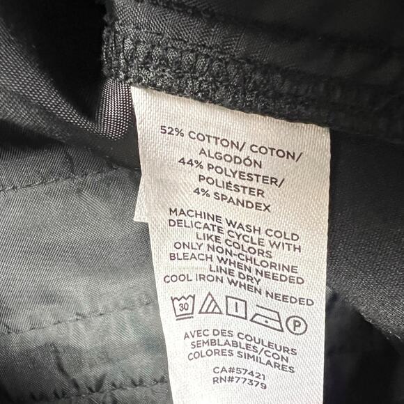 Ann Taylor Factory Pants Black Ankle Button Zip Fly Women's 8 Crop Trouser - Picture 8 of 11